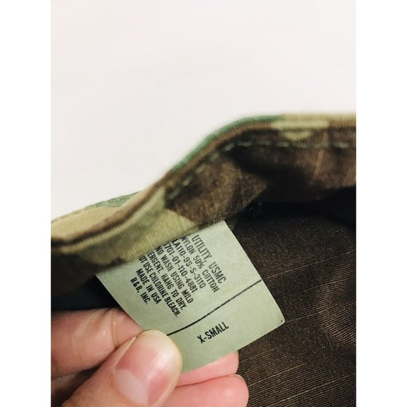 United States Marine Corps USMS Utility Hat Cap Camouflage XS - Picture 8 of 9